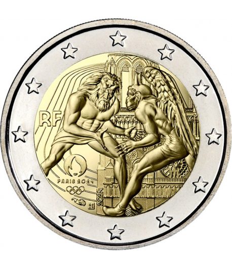 moneda 2 euros Francia 2024 Olimpiada Paris 2024.  - 1