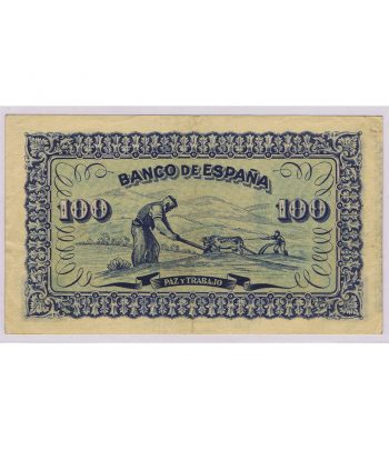 Billete Banco de España. Gijón. 100 Pesetas 1937 .  - 2