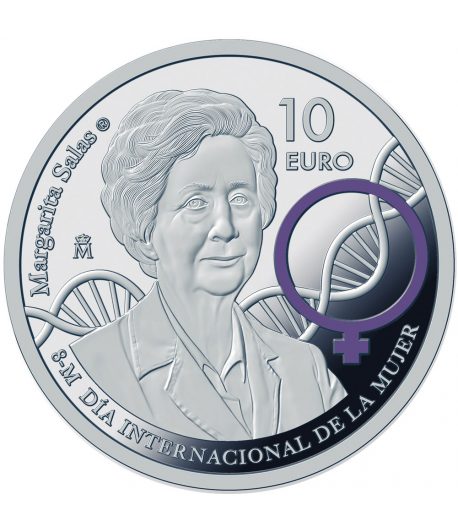 Moneda de España 10 euros 2024 Margarita Salas. Plata  - 1