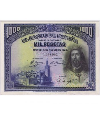 Billete de España 1000 pesetas 1928. SC  - 1