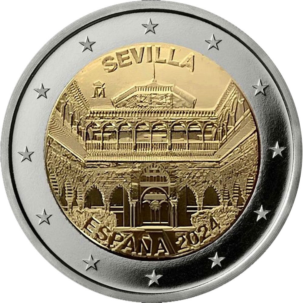 moneda 2 euros España 2024 Sevilla.  - 1