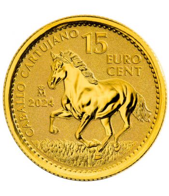 Moneda de España Caballo Cartujano 1/10 onza de oro 2024  - 1