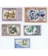 Serie de 5 Billetes de Bilbao 1 de enero de 1937. EBC  - 2