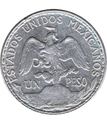 Moneda de Mexico 1 peso 1910 Caballito. Plata  - 2