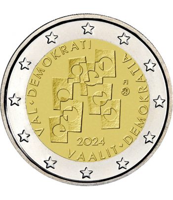 moneda 2 euros Finlandia 2024 Elecciones y Democracia  - 1