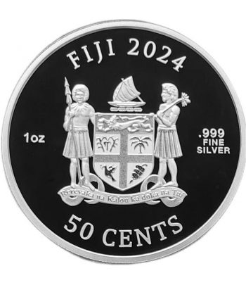 Onza de plata Moneda de Fiji 50 cents Popeye 2024  - 2