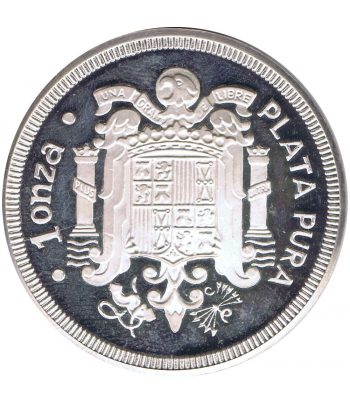 Onza de plata pura Francisco Franco 1892-1975.  - 2