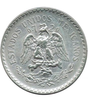 Moneda de Mexico 1 peso 1922. Plata  - 2