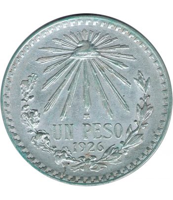 Moneda de Mexico 1 peso 1926. Plata  - 1