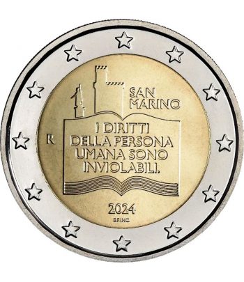 moneda 2 euros San Marino 2024 Derechos de los Ciudadanos  - 1