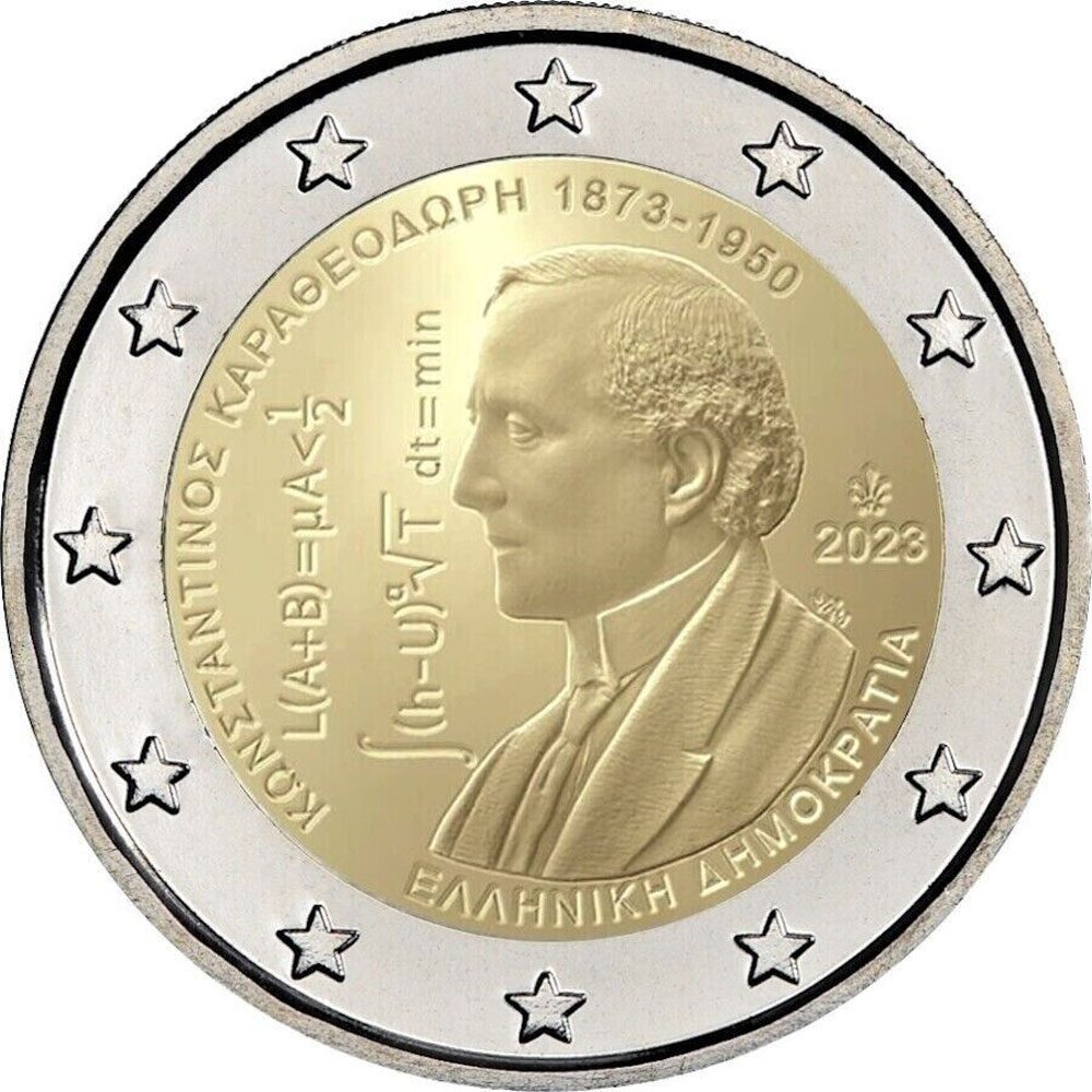 moneda 2 euros Grecia 2023 Constantin Carathéodory  - 1