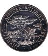 Moneda plata Somalia 100 Shilling Elefante 2012.  - 1