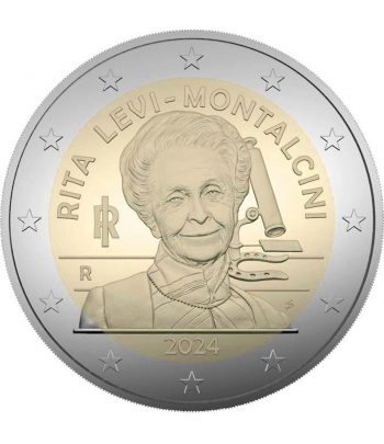 moneda 2 euros Italia 2024 Rita Levi-Montalcini. Medicina  - 1