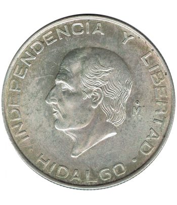 Moneda de Mexico 5 pesos 1957. Plata. Hidalgo  - 1