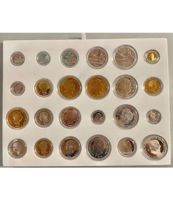 Colección Historia de la Peseta. 24 monedas de plata y oro  - 2