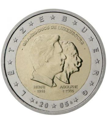 moneda conmemorativa 2 euros Luxemburgo 2005.