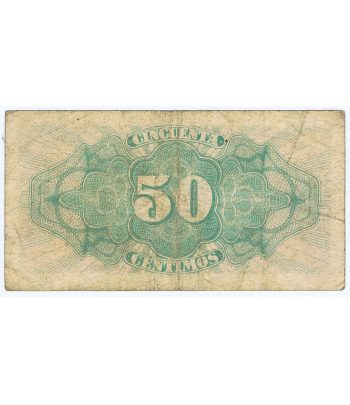 (1937) Billete Republica Española 50 Céntimos. MBC.  - 2