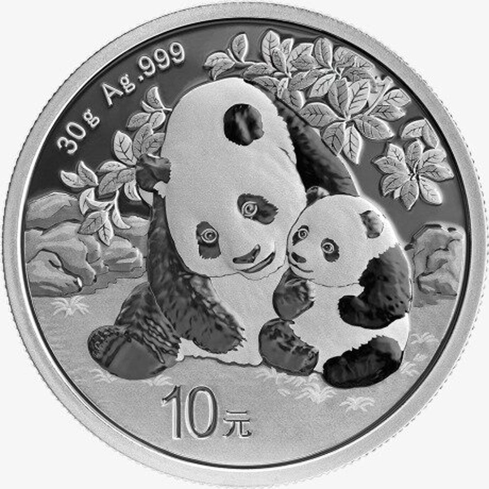 Moneda de plata de China 10 Yuan Panda 2024  - 2