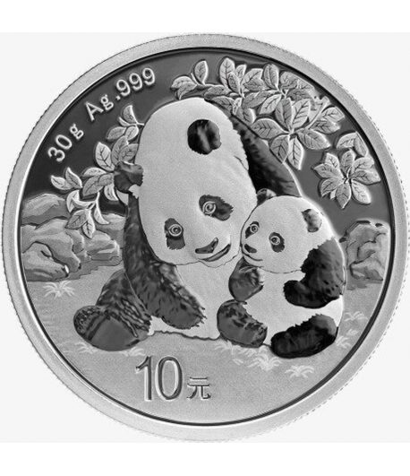 Moneda de plata de China 10 Yuan Panda 2024  - 2