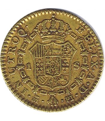 Moneda de España 1 Escudo Carlos III 1781 Madrid RJ. Oro  - 2