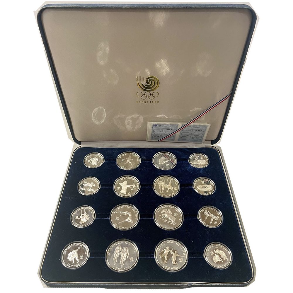 Colección Olimpiadas de Seoul 1988. 16 monedas de plata  - 1