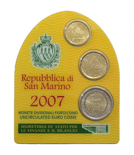 Euroset San Marino 2007 (3 monedas)  - 1