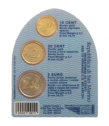 Euroset San Marino 2007 (3 monedas)  - 2