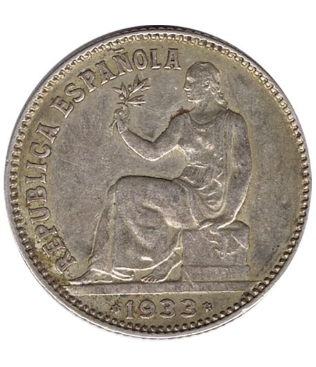 Moneda de plata 1 Peseta 1933 Segunda República. - 1 Moneda de plata 1 Peseta 1933 Segunda República. - 1