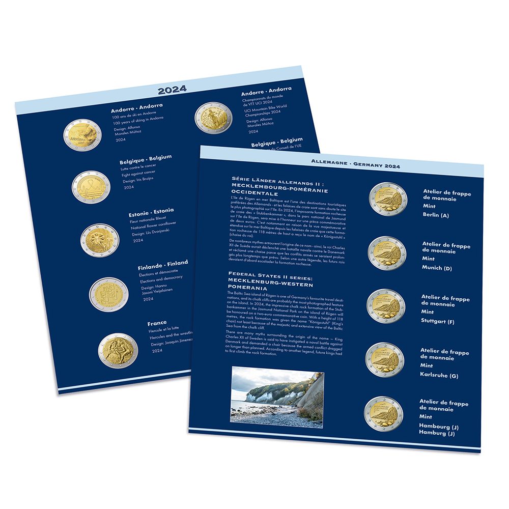LEUCHTTURM Numis Suplemento monedas de 2 Euros 2024  - 1