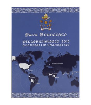Colección Viajes Papa Francisco 2015. 11 monedas 50 céntimos Color  - 3