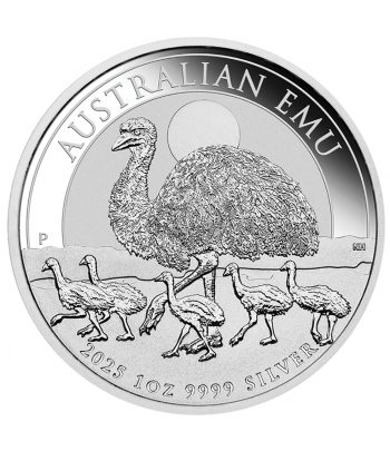 Moneda de plata 1$ Australia Emu 2025  - 1