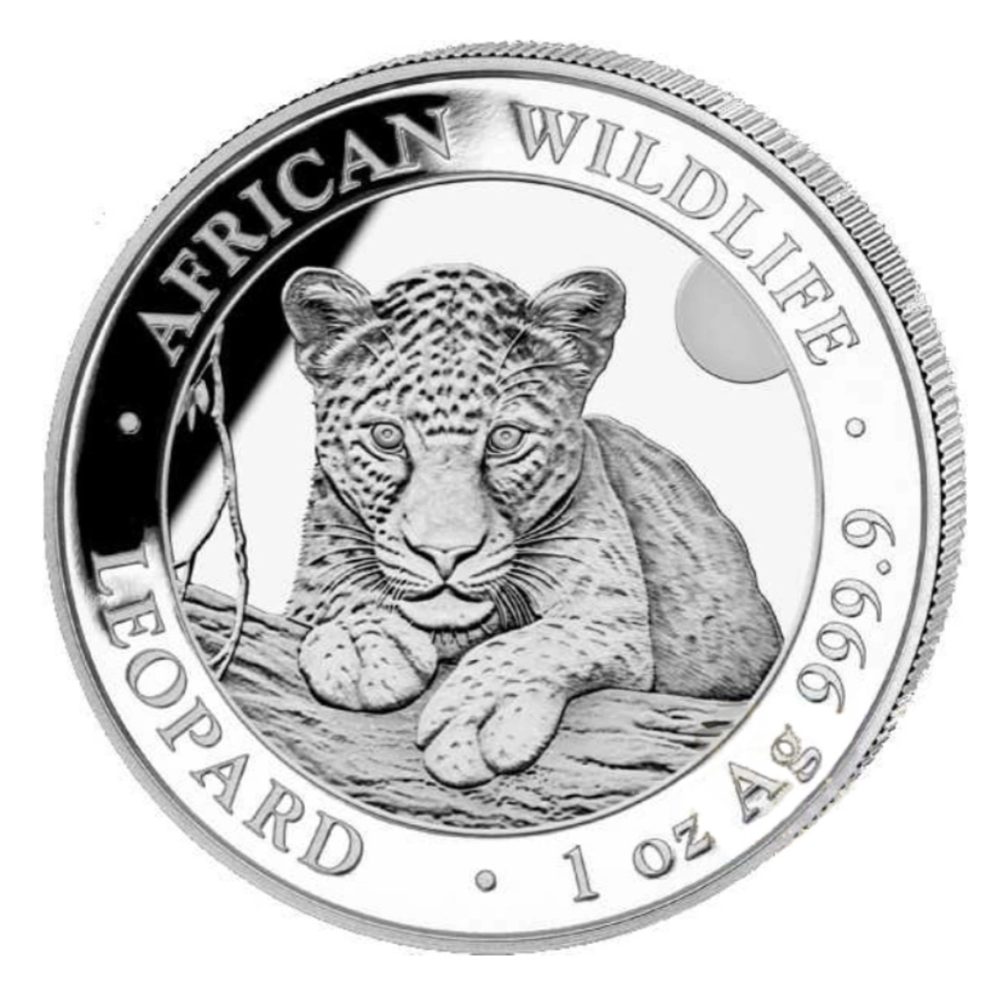 Moneda de plata 100 Shillings Somalia Leopard 2025  - 1