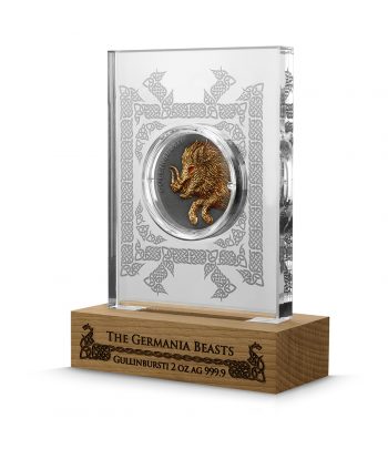 Moneda de plata Alemania 10 Mark 2025 Gullinbursti. 2 onzas  - 1