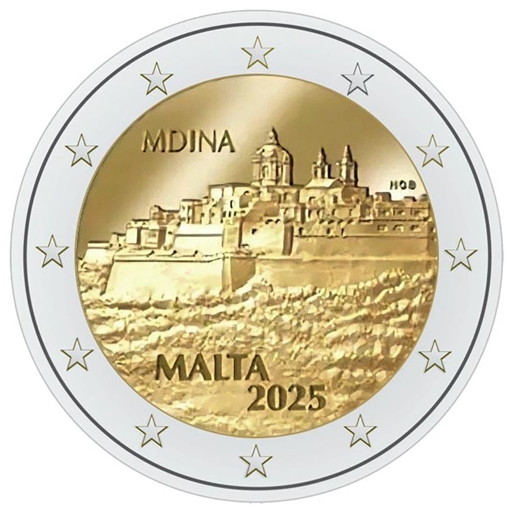 moneda 2 euros Malta 2025 Mdina  - 1