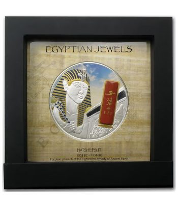 Moneda de plata Fiji 50 Dollars Hatshepsut. 2 onzas  - 3