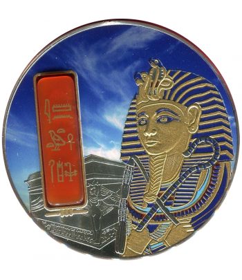 Moneda de plata Fiji 50 Dollars 2012 Tutankhamon. 2 onzas  - 1