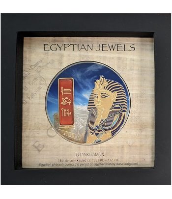 Moneda de plata Fiji 50 Dollars 2012 Tutankhamon. 2 onzas  - 3