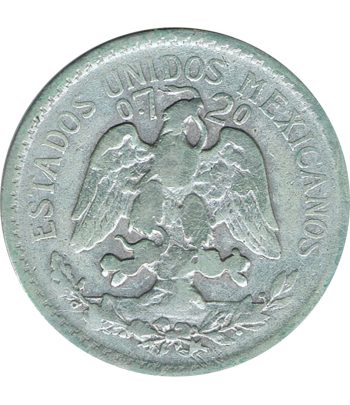 Moneda de México 50 Centavos 1920. Plata  - 2