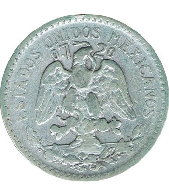 Moneda de México 50 Centavos 1921. Plata  - 2