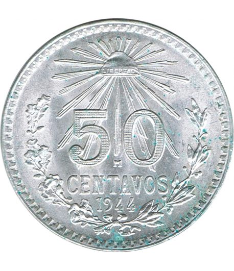 Moneda de México 50 Centavos 1944. Plata - 1 Moneda de México 50 Centavos 1944. Plata - 1