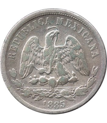 Moneda de México 50 Centavos 1885. Plata  - 2