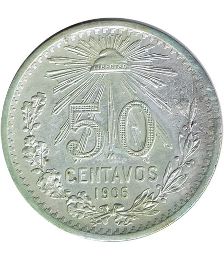 Moneda de México 50 Centavos 1906. Plata  - 1