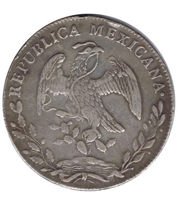Moneda 8 Reales México 1846 GC Guadalupe y Calvo. Plata  - 2