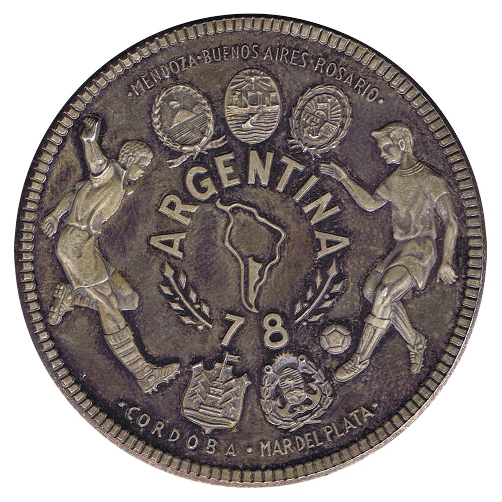 Moneda 2000 Ekuele Guinea 1998. FIFA Argentina 78. Plata  - 1