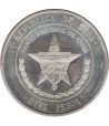 Moneda 10 pesos Cuba 1975 Banco Nacional. Plata  - 2