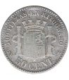 Moneda de España Gobierno Provisional 50 Céntimos 1869*69.  - 2