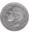 Moneda de España 50 Céntimos de Plata 1880 *80 Alfonso XII M SM  - 1