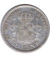 Moneda de España 50 Céntimos de Plata 1904 *04 Alfonso XIII SM V  - 2