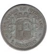 2 Pesetas Plata 1869 *69 Gobierno Provisional.  - 2