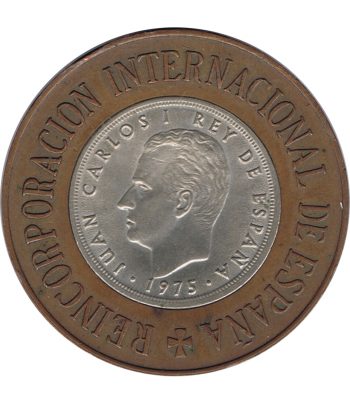 Medalla Reincorporación Internacional de España 5 pesetas 1975  - 2